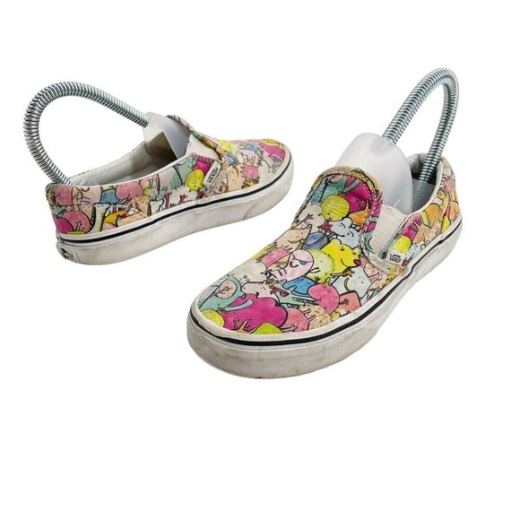 Vans Other - VANS Dallas Clayton Shoes Slip On Skate Sneakers Novelty Print Youth Size 2